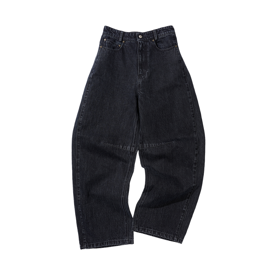 WGTRS2507007-2 Odlyworkshop Wide Denim Jeans Steel