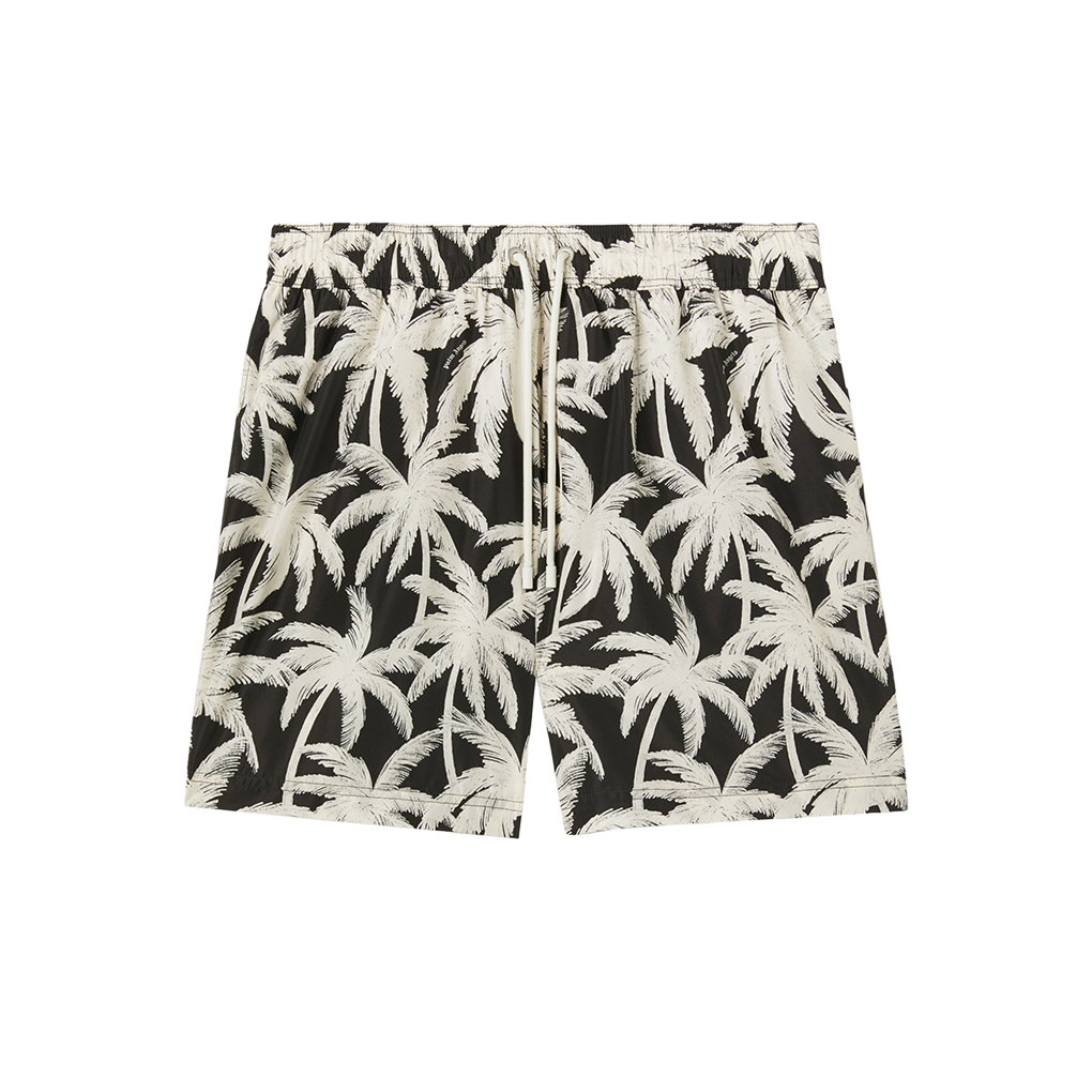P4CMPA390 Palm Angels Palms Allover Swimshorts Off White