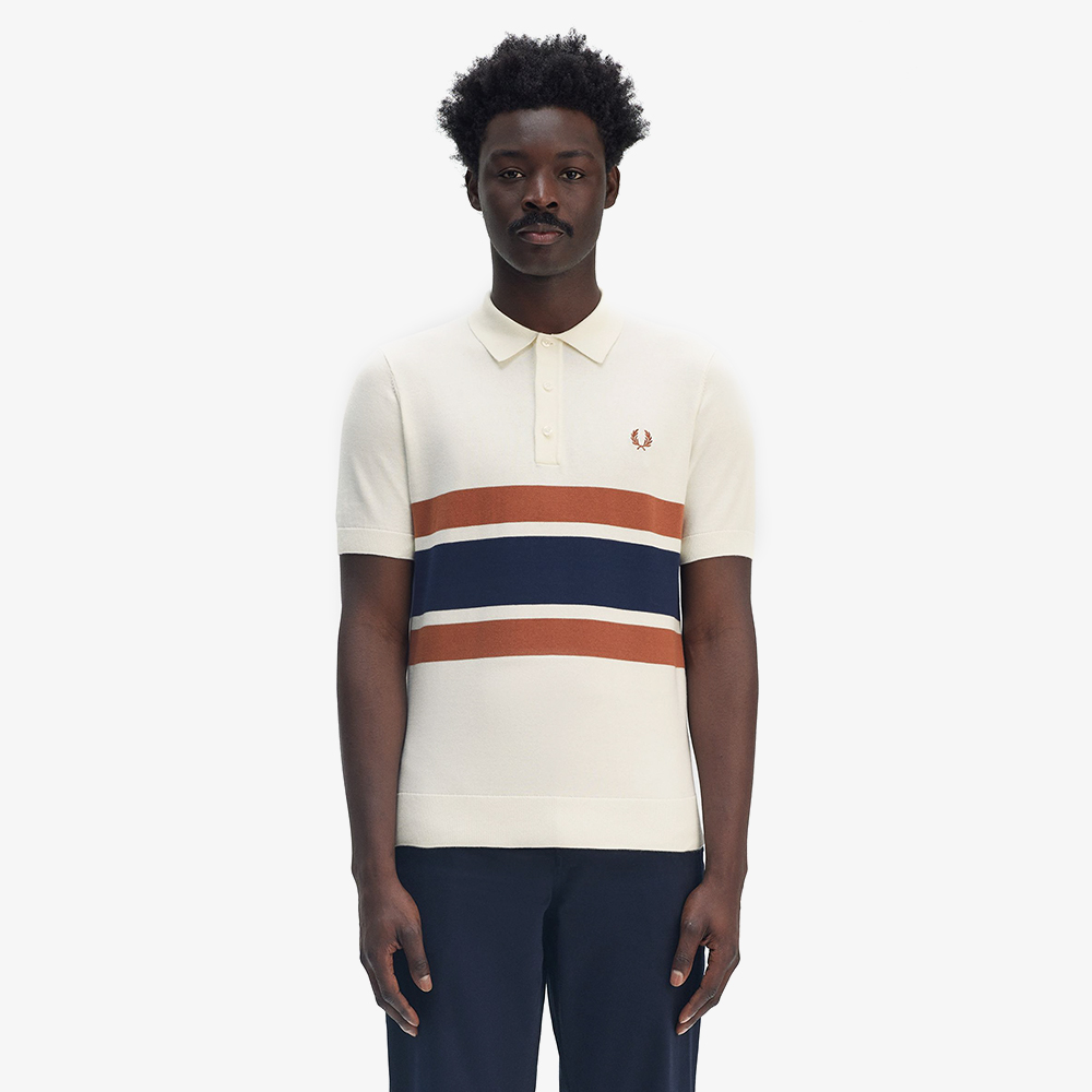 프레드페리 패널 니트 셔츠 라이트 에크루(Fred Perry Panelled Knitted Shirt Light Ecru) - 2