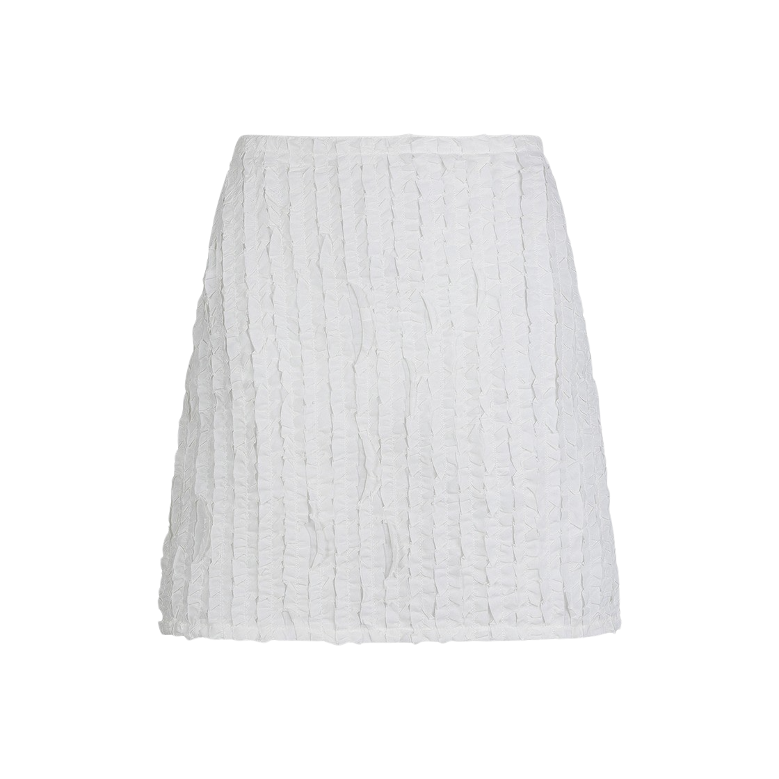 KW4BSKSMC06WT [KREAM 단독] Maison Cleo Women Anne Cotton Ruffled Skirt Off White
