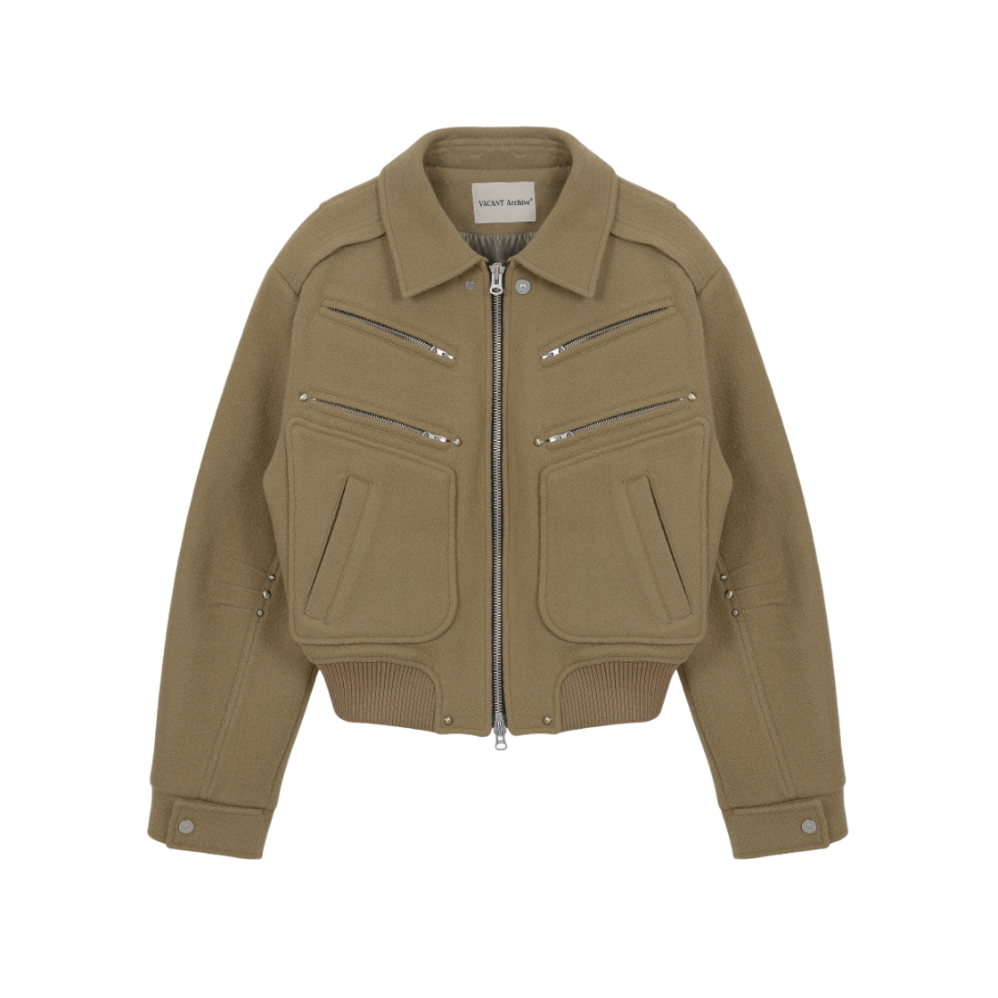 베이컨트 아카이브 맨 데렉 울 블루종 자켓 베이지(Vacant Archive Men Dereck Wool Blouson Jacket Beige)