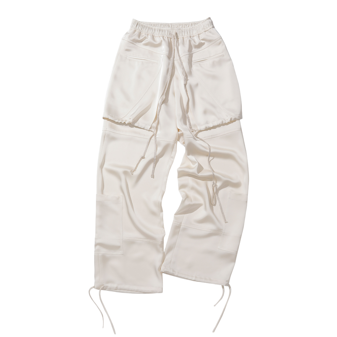 오들리워크샵 새틴 레이어드 트라우저 브리즈