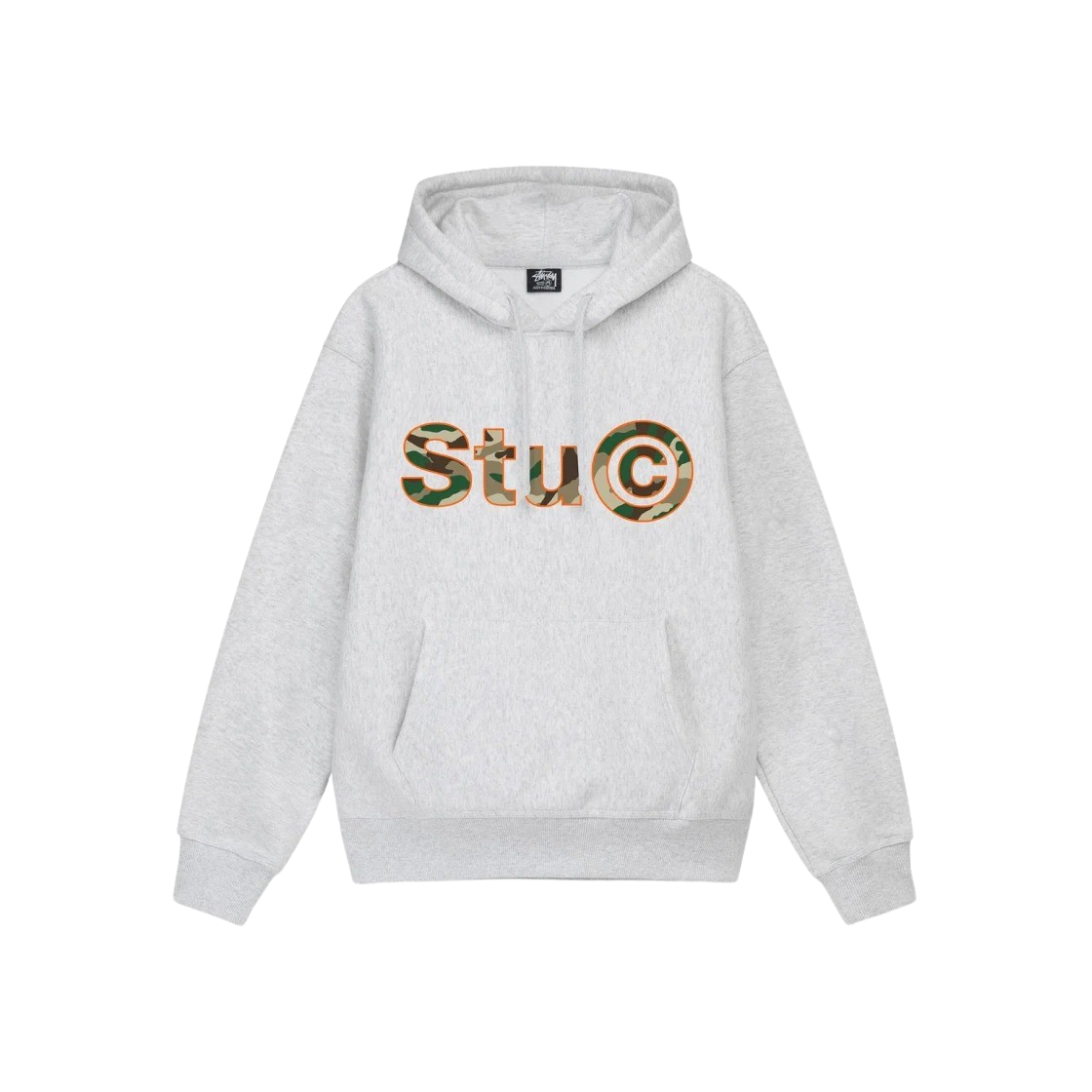 KM4ATSHST229LG Stussy Stu C. Hoodie Ash Heather