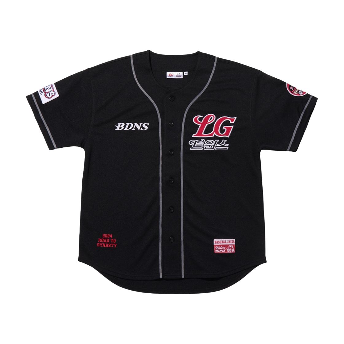 LG Twins フリース black 刺繍ロゴ ツインズ kbo 韓国プロ野球