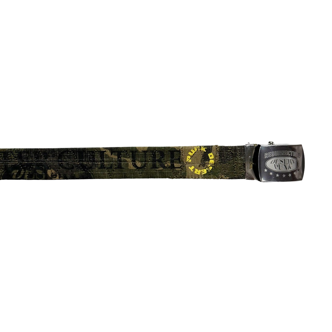 24-AC003-GE Resurrection13 Remake Camo Boro Long Belt Green - 대표 이미지 #1
