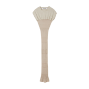 Perverze Women Combination Tee-dress Beige