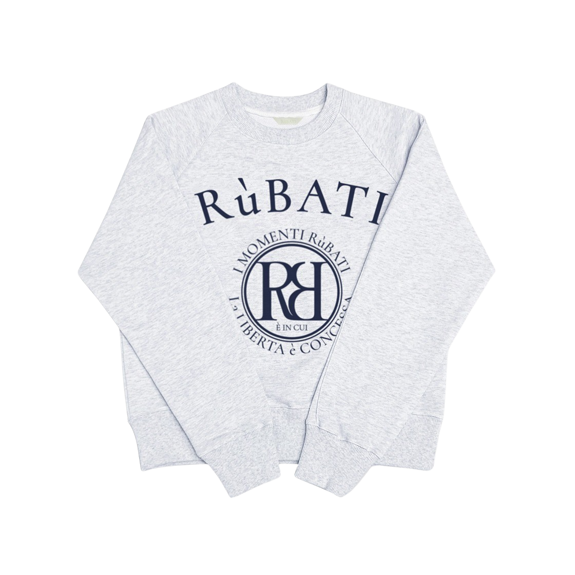 23SS1STSWEATSHIRT04 Rubati Arc Logo Sweatshirt Ice Melange