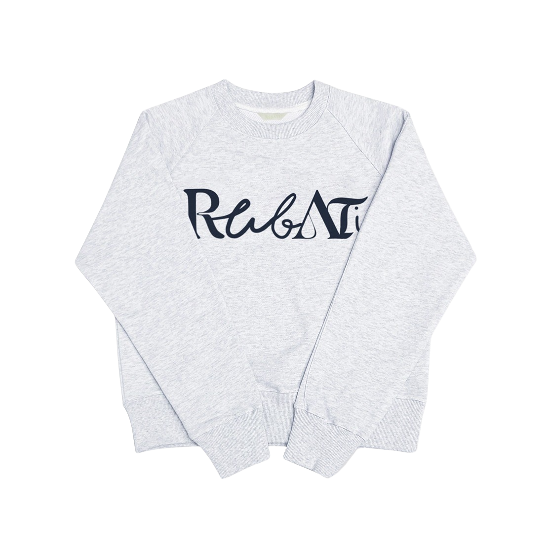 23SS1STSWEATSHIRT14 Rubati Lettering Logo Sweatshirt Ice Melange