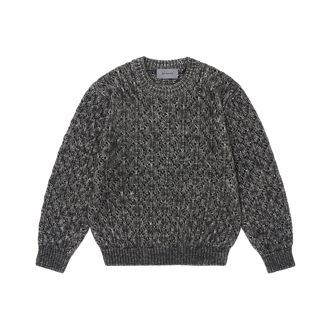 바이랑 케이블 니트 코튼 알파카 스웨터 블랙(BY RANG Cable Knit Cotton-Alpaca Sweater Black)