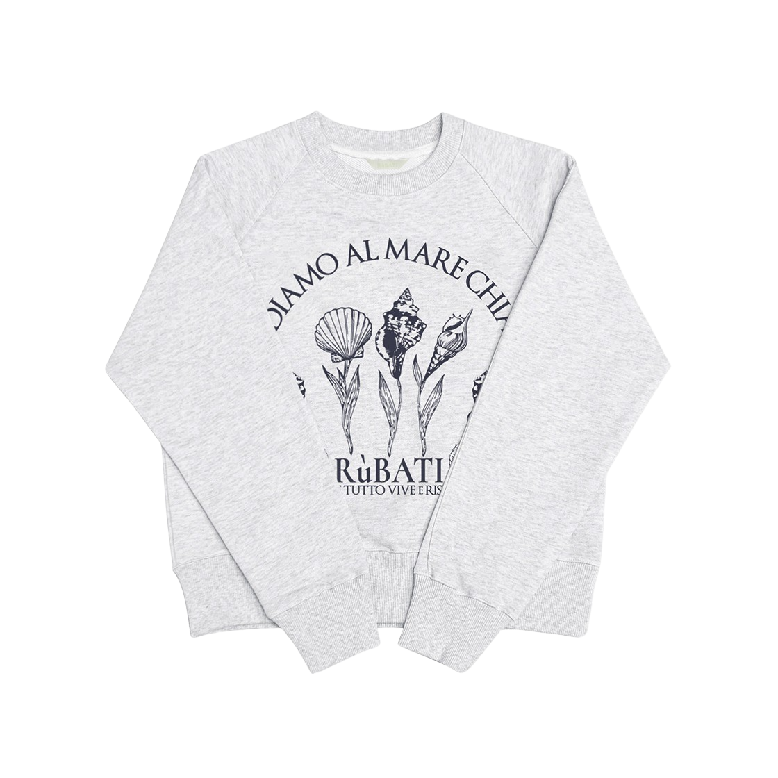 23SS1STSWEATSHIRT08 Rubati Shell Flower Sweatshirt Ice Melange