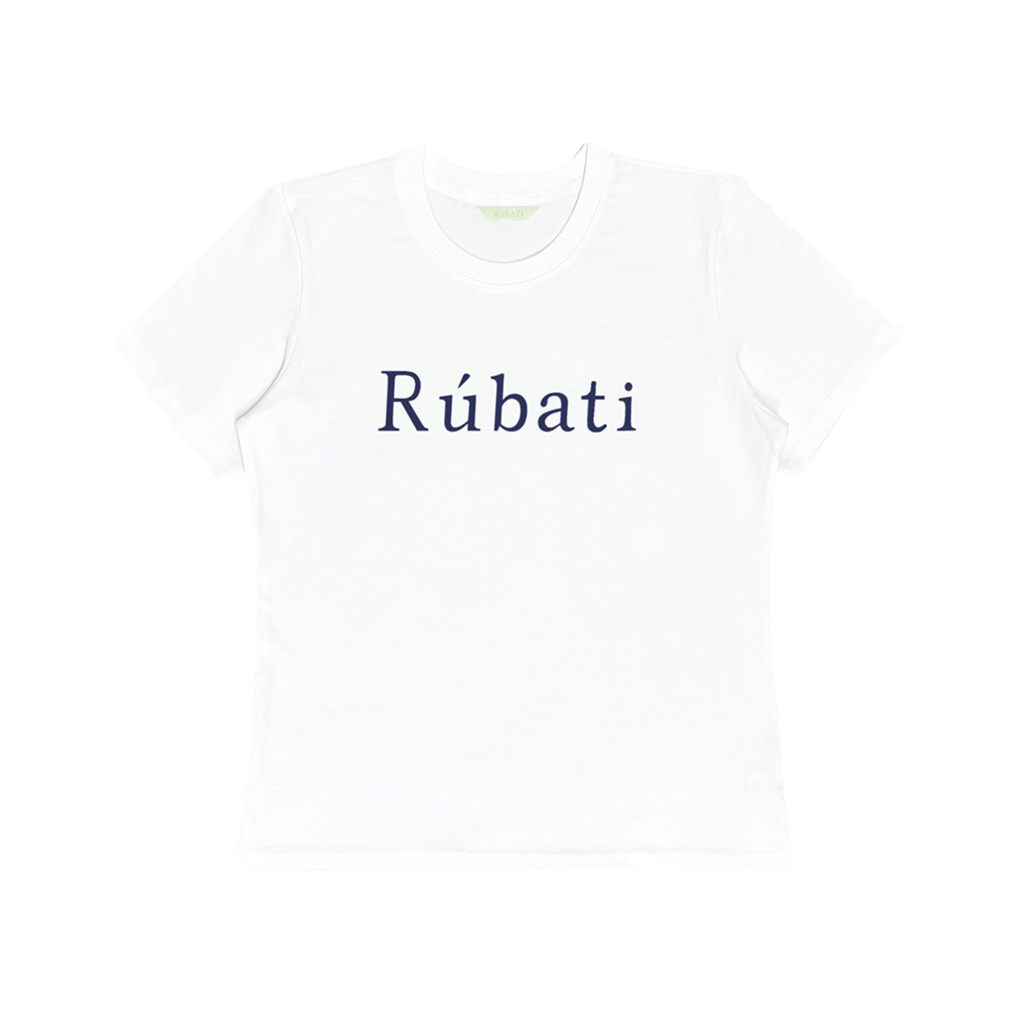 23SS3RDTOP12 Rubati Serif Logo Tshirt White