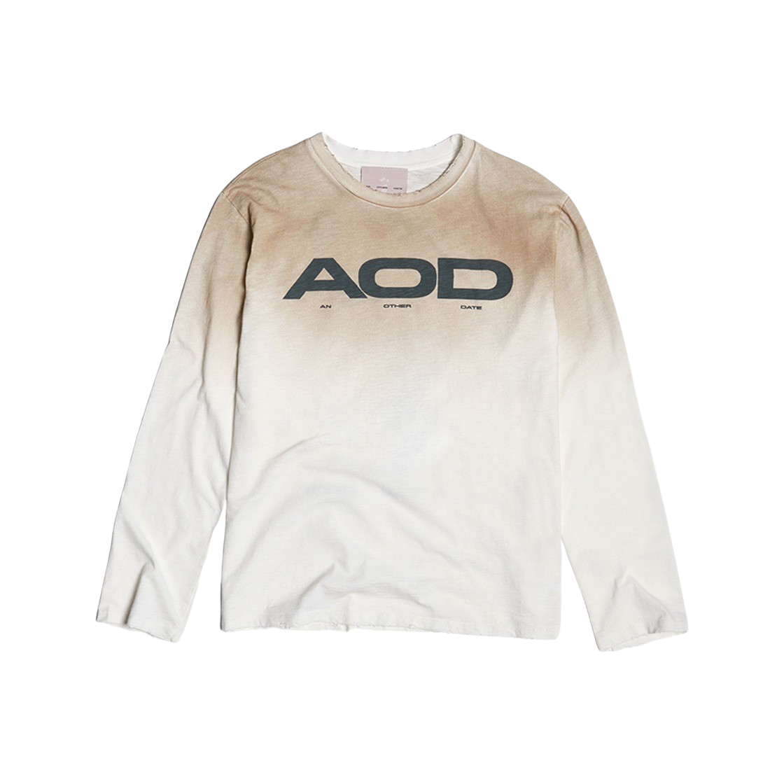 [KREAM 단독] AOD 롱 슬리브 코튼 티셔츠 클라우드 댄서 - 24FW([KREAM 단독] AOD Long Sleeve Cotton T-Shirt Cloud Dancer - 24FW)