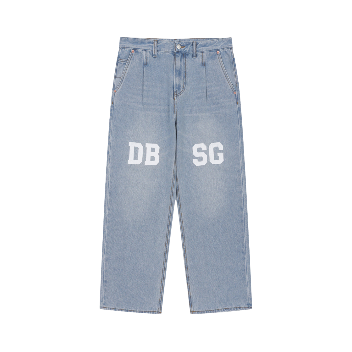 J8PDX24901BUX AMOUPRE DBSG Wide One Tuck Denim Blue - 대표 이미지 #1