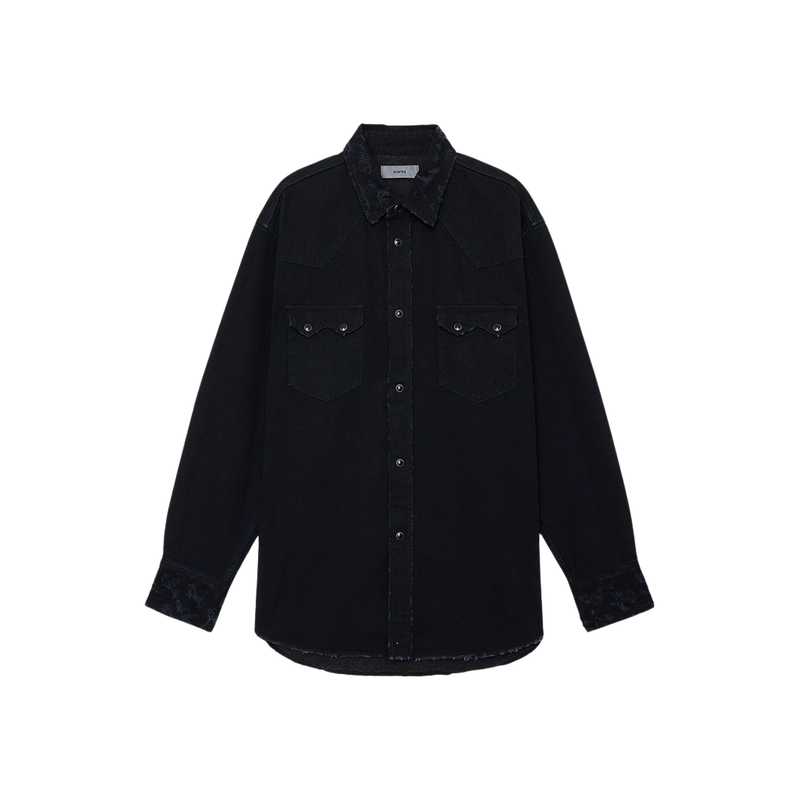 마카 웨스턴 라이더 셔츠 피그먼트 블랙 - 24FW(Marka Western Riders Shirt Pigment Black - 24FW)