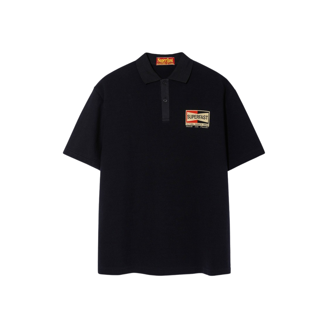 SF23G050 Superfast F1 Polo Shirt Black - 대표 이미지 #1