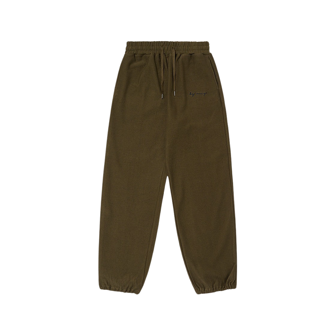 BR023PT0001C04P BY RANG Reversed Cotton Jersey Track Pants Khaki