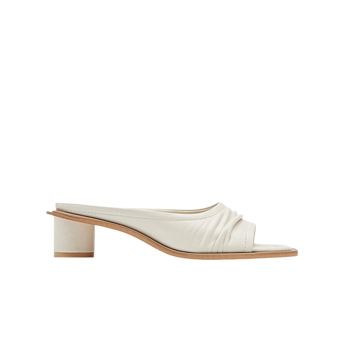 아포아 플리 스퀘어 뮬 오프화이트(APOA Pli Square Mule Off White)