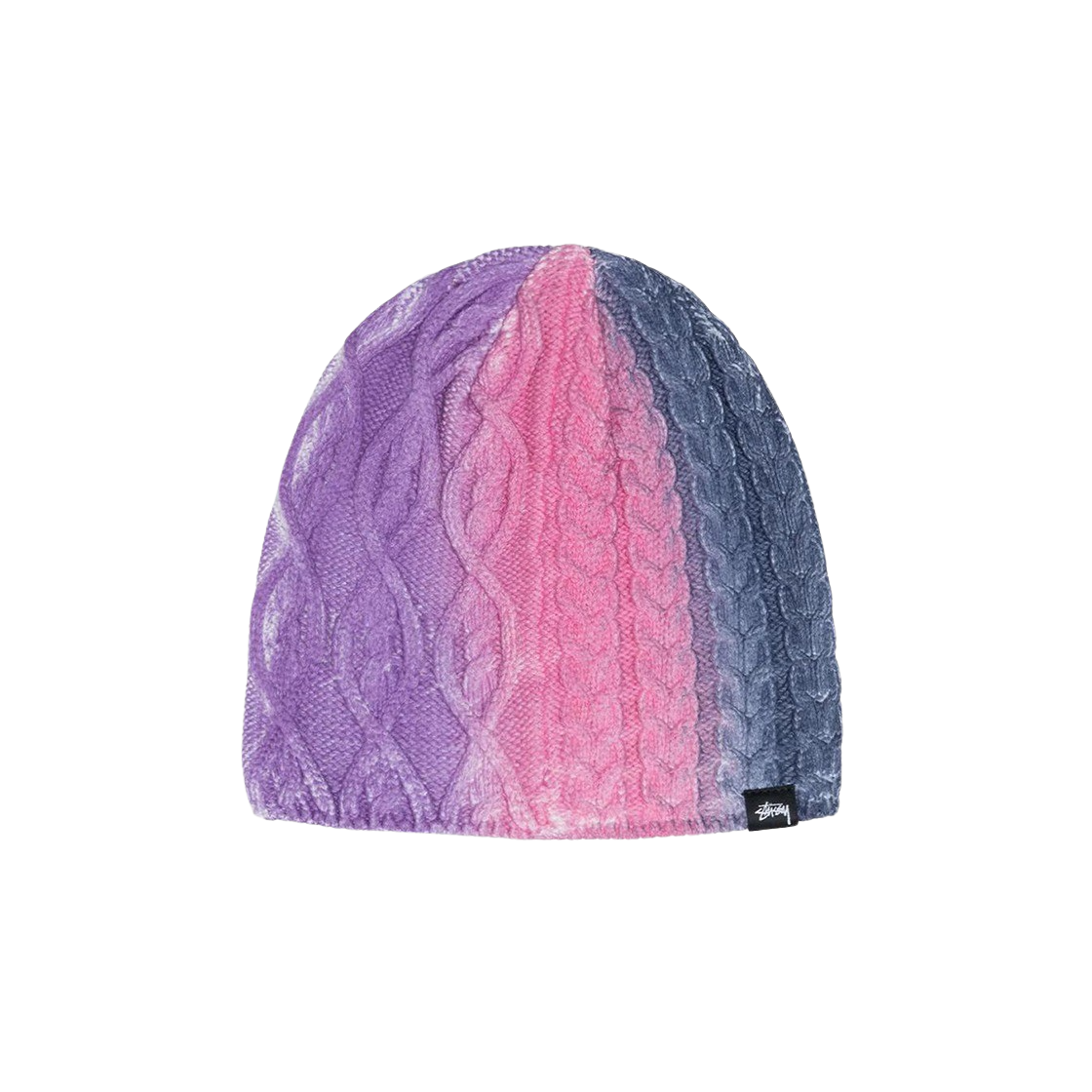 KM4AHTBST145ML Stussy Spray Multi Knit Beanie Purple Multi - 대표 이미지 #1