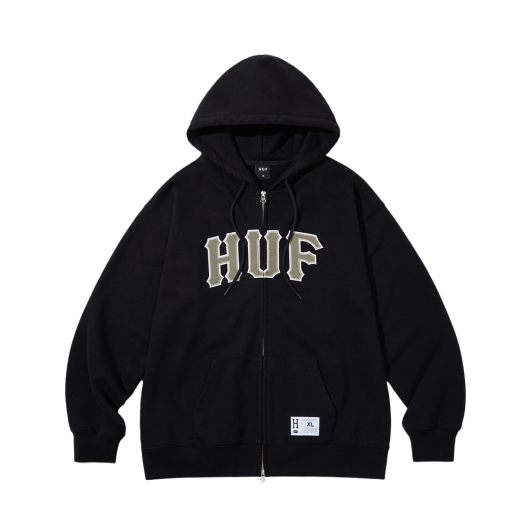 HUF Arch Logo Hoodie Zip Up | SHOP | KREAM