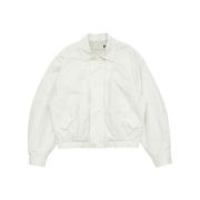 Amomento Cotton Nylon Padded Jumper Ecru - 24FW