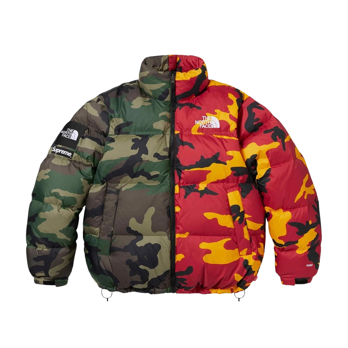 KM4ADWJSP54ML Supreme x The North Face Split Nuptse Jacket Camo - 24SS - 대표 이미지 #1