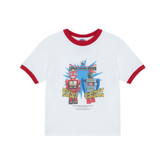 HF25BST009RD HIGHTIDE FRANKIE Robot Showdown T-Shirt Red