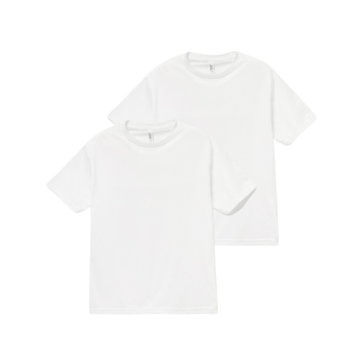 1301 White AAA Heavy Cotton 1301 T-Shirt White (2Pack)