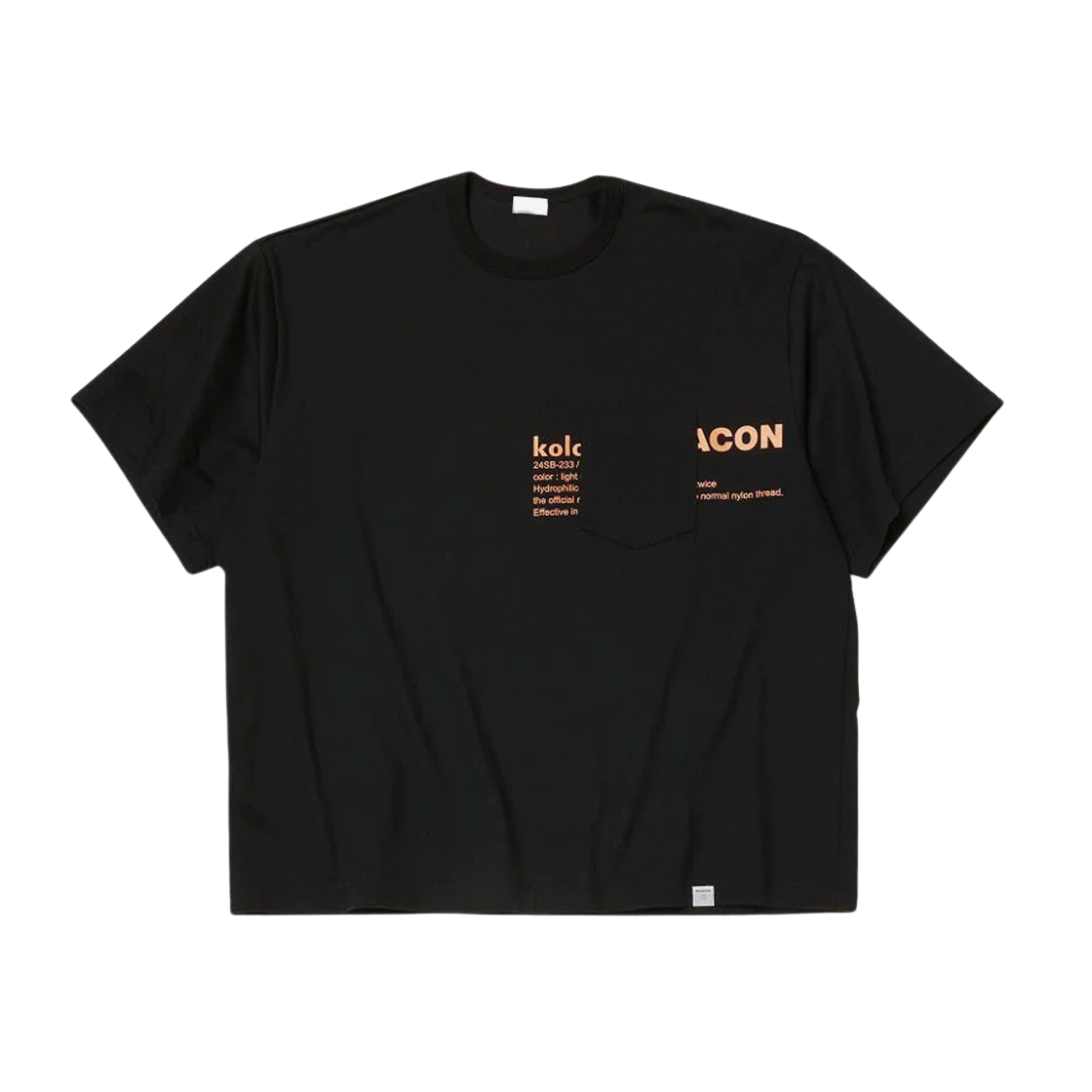 컬러비콘 24SS 티셔츠 블랙(Kolor Beacon 24SS T-Shirt Black)