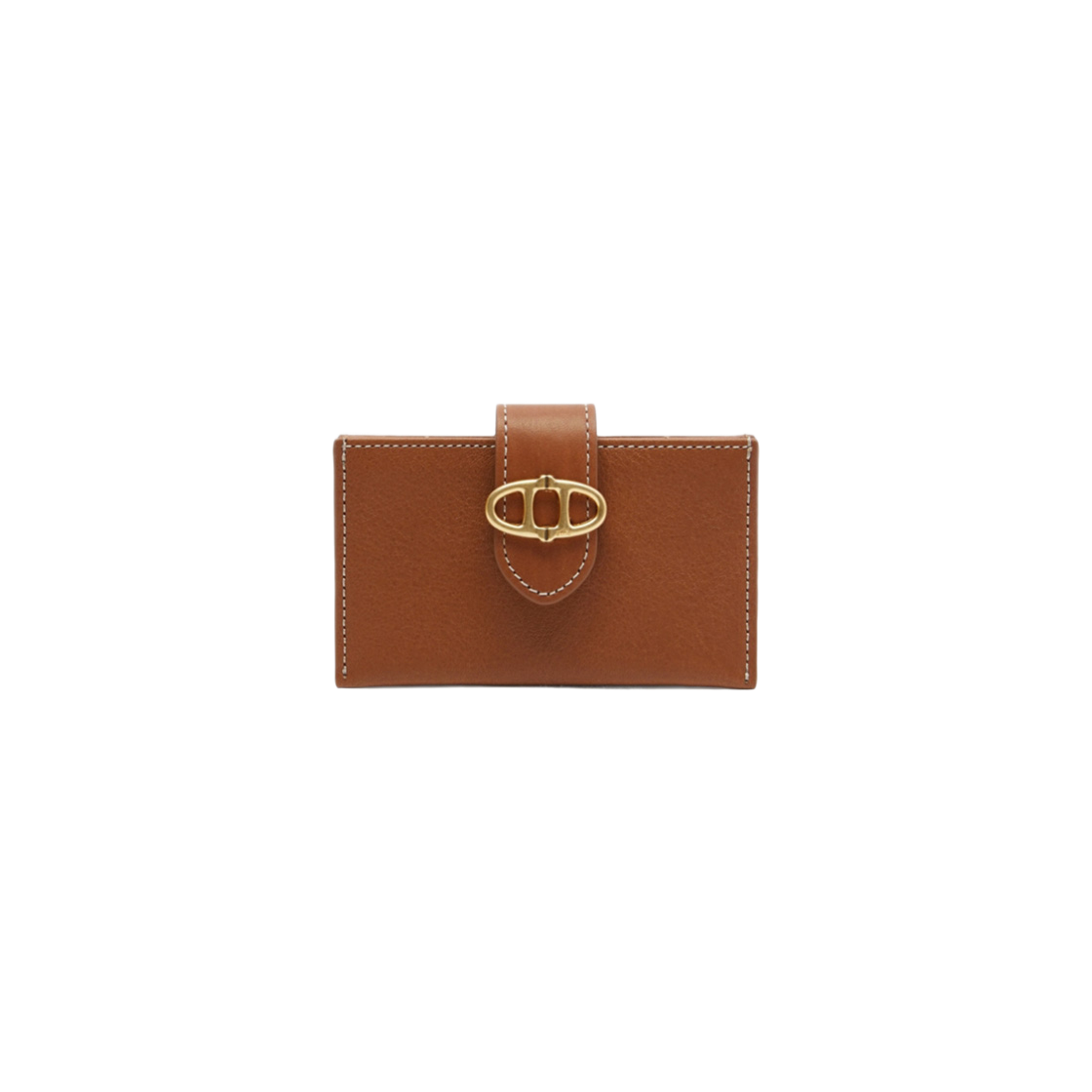 [ATHE VANESSABRUNO] ACCORDION CARD WALLET BR /韓国発 아떼바네사브루노 레더 플랩 아코디언 카드지갑 브라운 | Athe