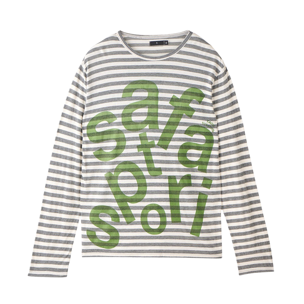 Safarispot☆TICKETING STRIPE BORDER HOODIE Safarispot☆TICKETING STRIPE BORDER HOODIE
