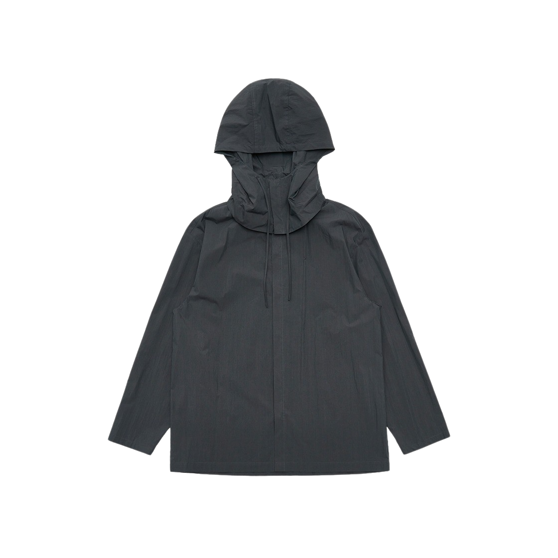 KM4BSHLAM03RG Amomento Detachable Hoodie Shirts Charcoal