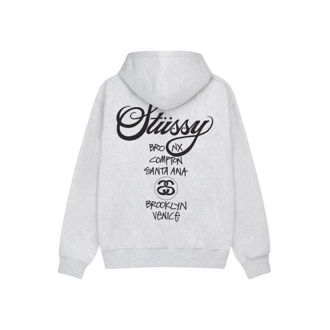 ★人気★ Stussy World Tour Zip Hoodie Ash Heather 2024 s-l400.jpg