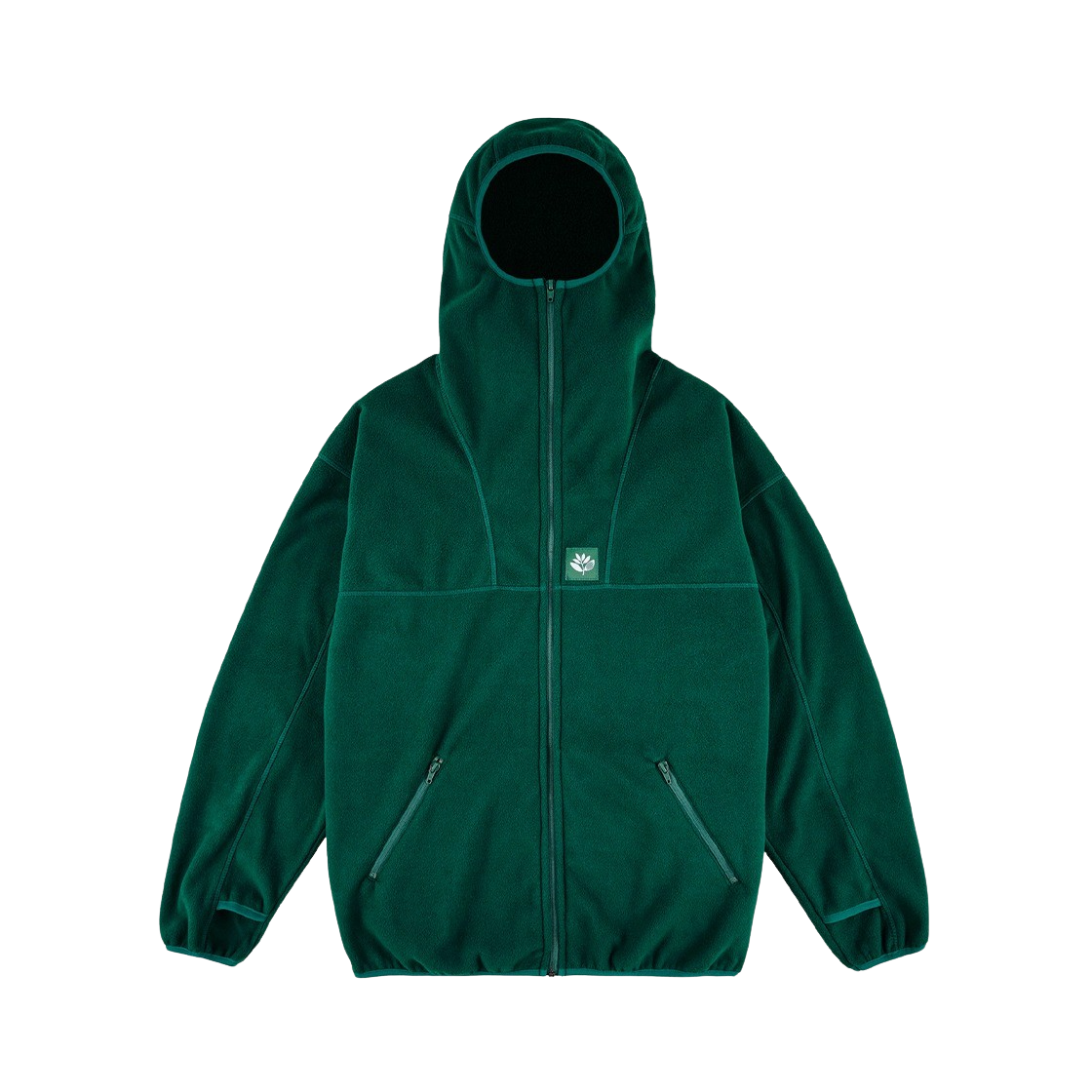 마젠타 스케이트보드 앤타르틱 집 후디 그린