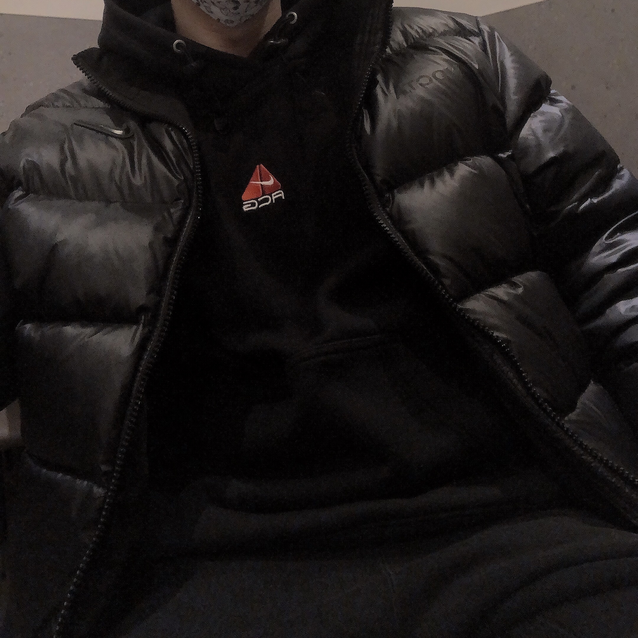 Nike ACG Therma-Fit Pullover Fleece Hoodie Black - Asia, Nike x Drake Nocta Puffer Jacket Black - US/EU 착용 스타일