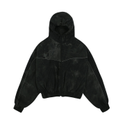 GRAILZ Smoke Dyed Windbreaker Black
