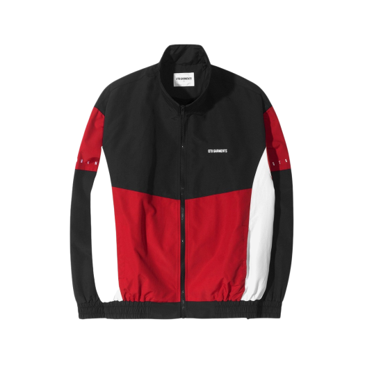 Q4AMJK001BRD QT8 Garments TL Old Track Jacket Black/Red