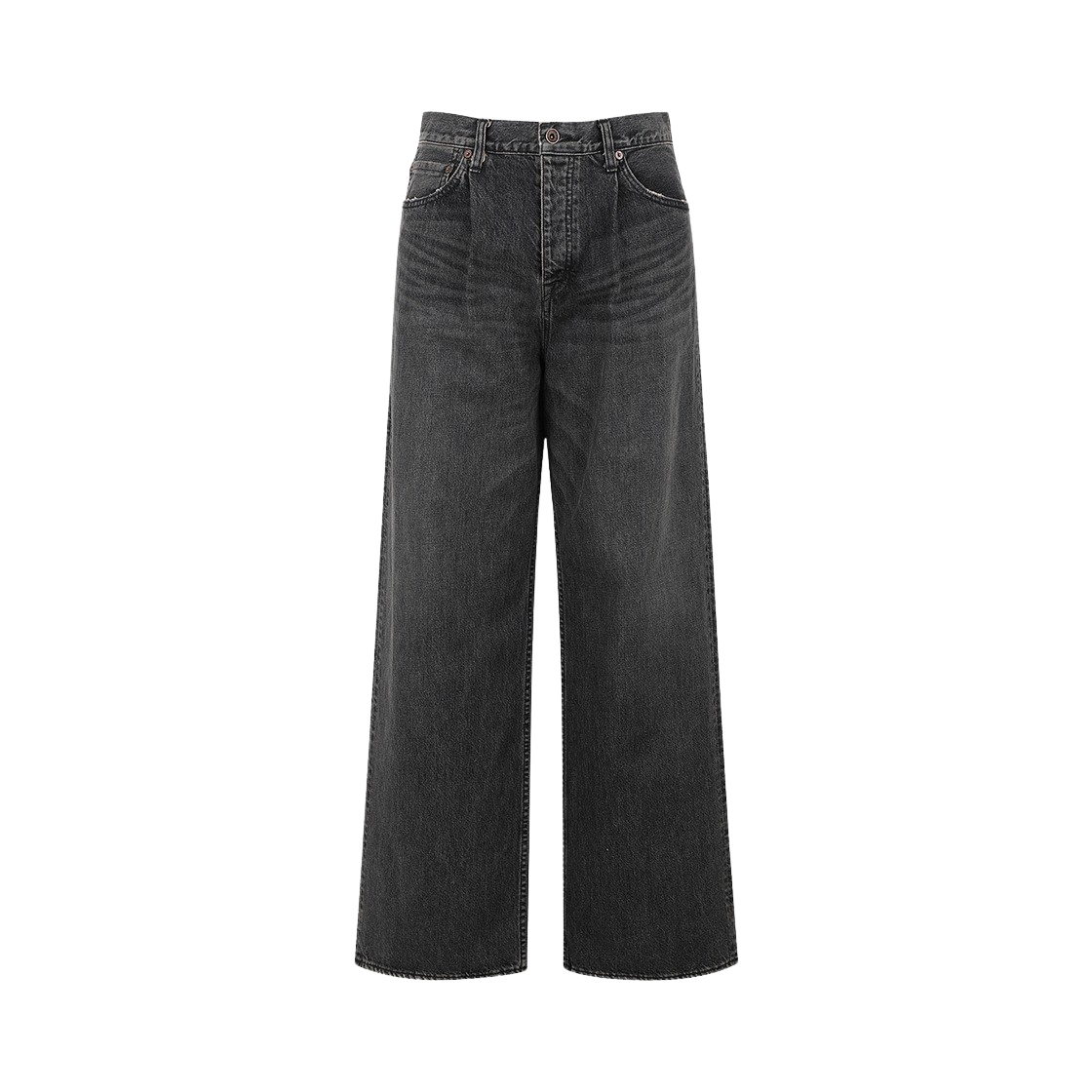 다이리쿠 와이드 데님 팬츠 블랙(Dairiku Wide Denim Pants Black)