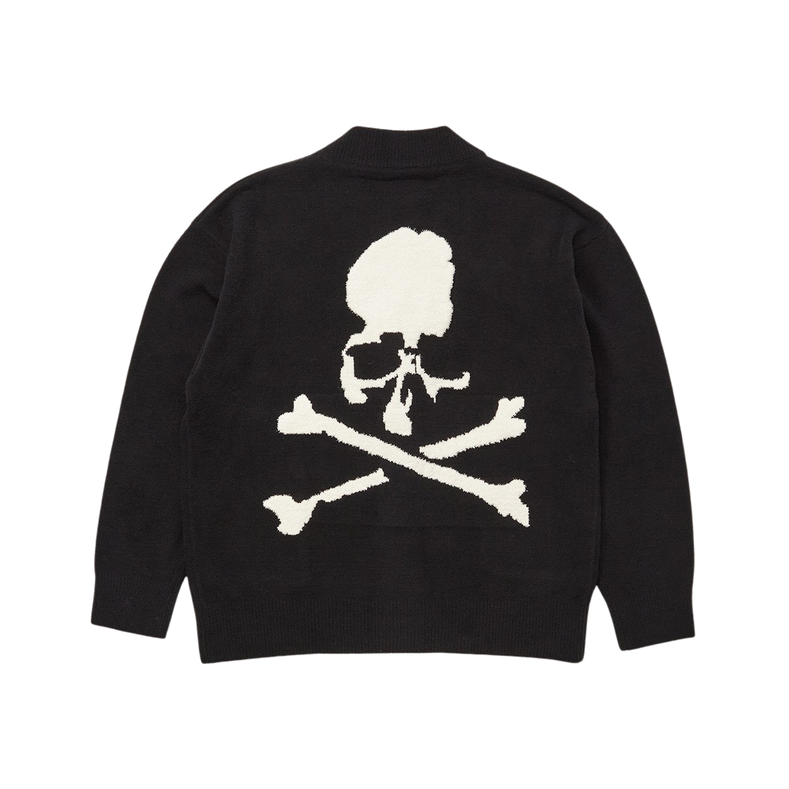 마스터마인드 월드 라운지 가디건 블랙 화이트 - 24FW(Mastermind World Lounge Cardigan Black White - 24FW)
