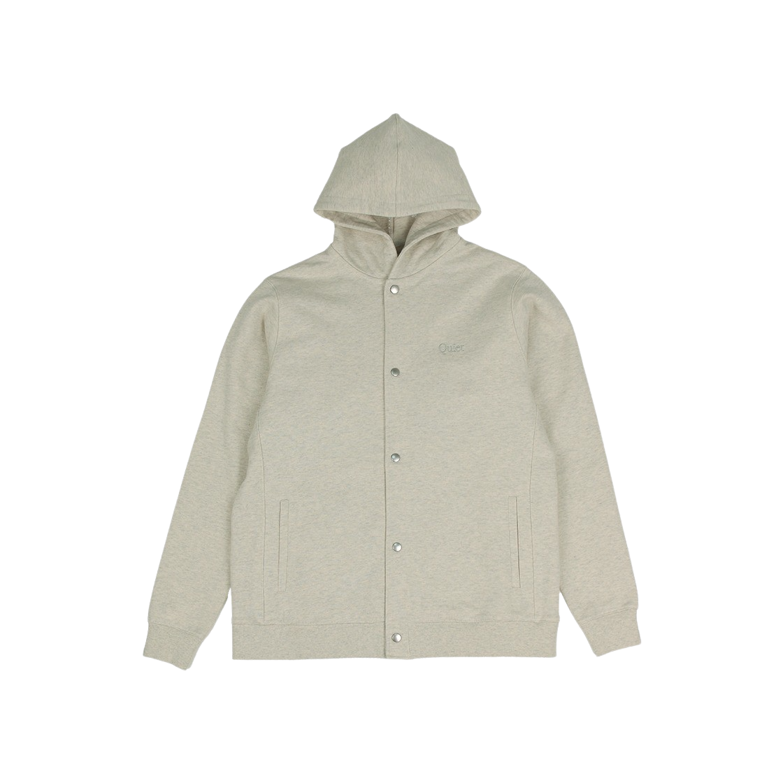 BB24SH004IV Broken Beat Quite Snap Hoodie Ivory - 대표 이미지 #1