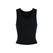 Entire Studios Women Cropped Tank Washed Black - 24FW