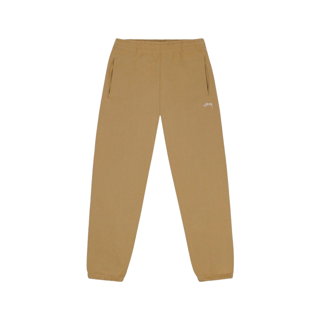 KM4APALST177BG Stussy Overdyed Smooth Stock Logo Pants Tan