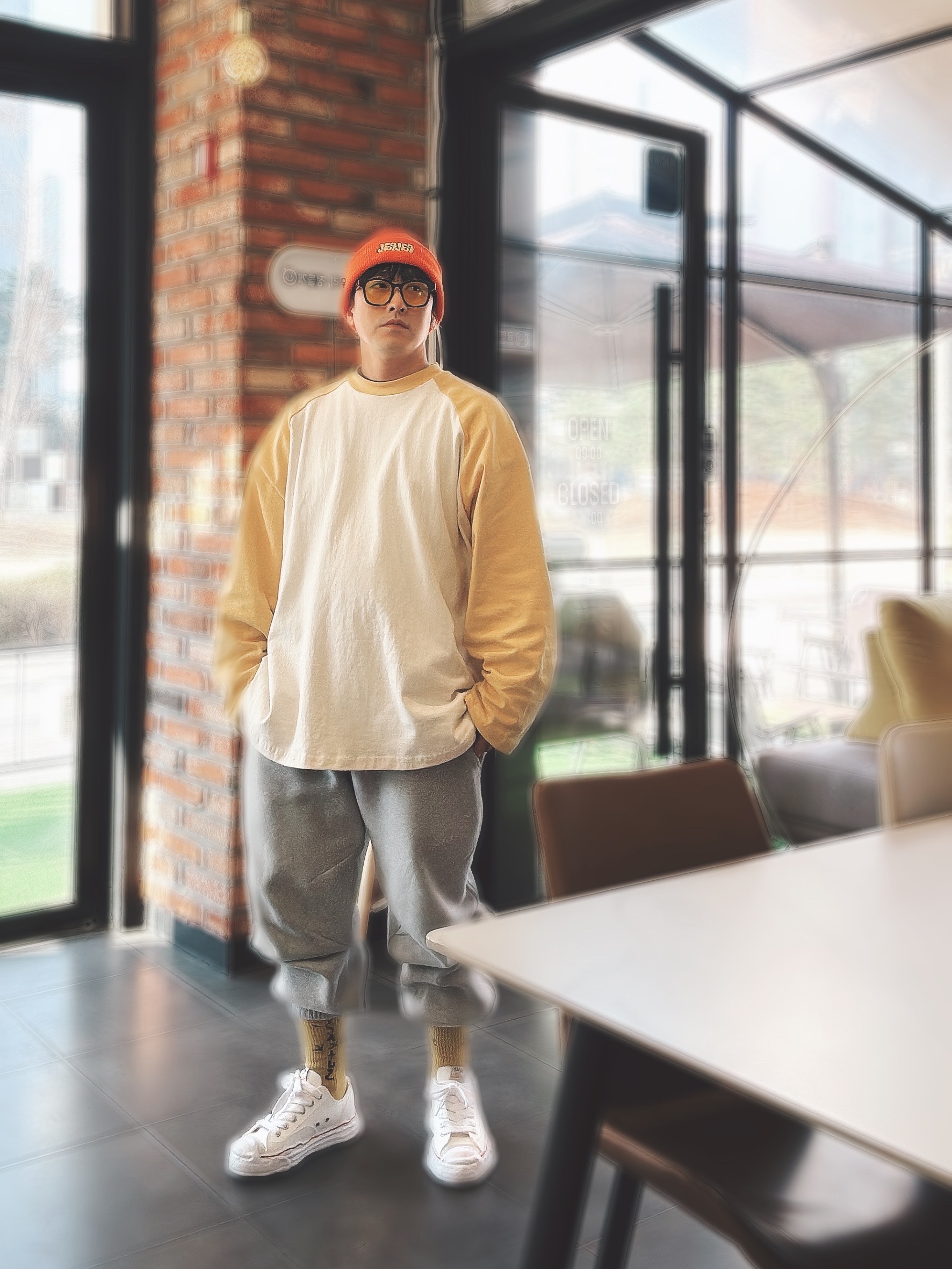 Maison Mihara Yasuhiro Hank OG Sole Canvas Low-top Sneakers White, Hermes Clic HH Bracelet Gold & Etain Mat 착용 스타일 - 4