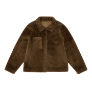 BY RANG Reversible Shearling Jacket Brown