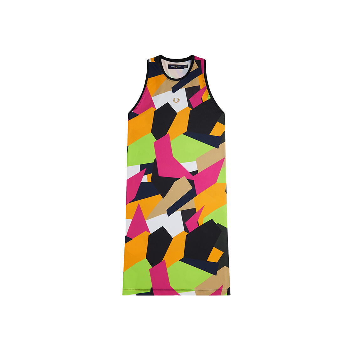 AFPF2519188-X86 Fred Perry Womens Tennis Printed Dress Tennis Blue