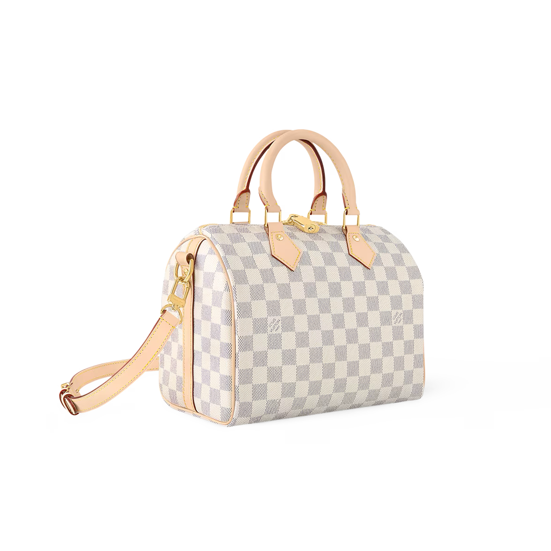 N40608 Louis Vuitton Speedy Bandouliere 25 Damier Azur Canvas Damier Azur - #2