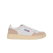 Autry Women Medalist Low Leather Suede Sneakers White
