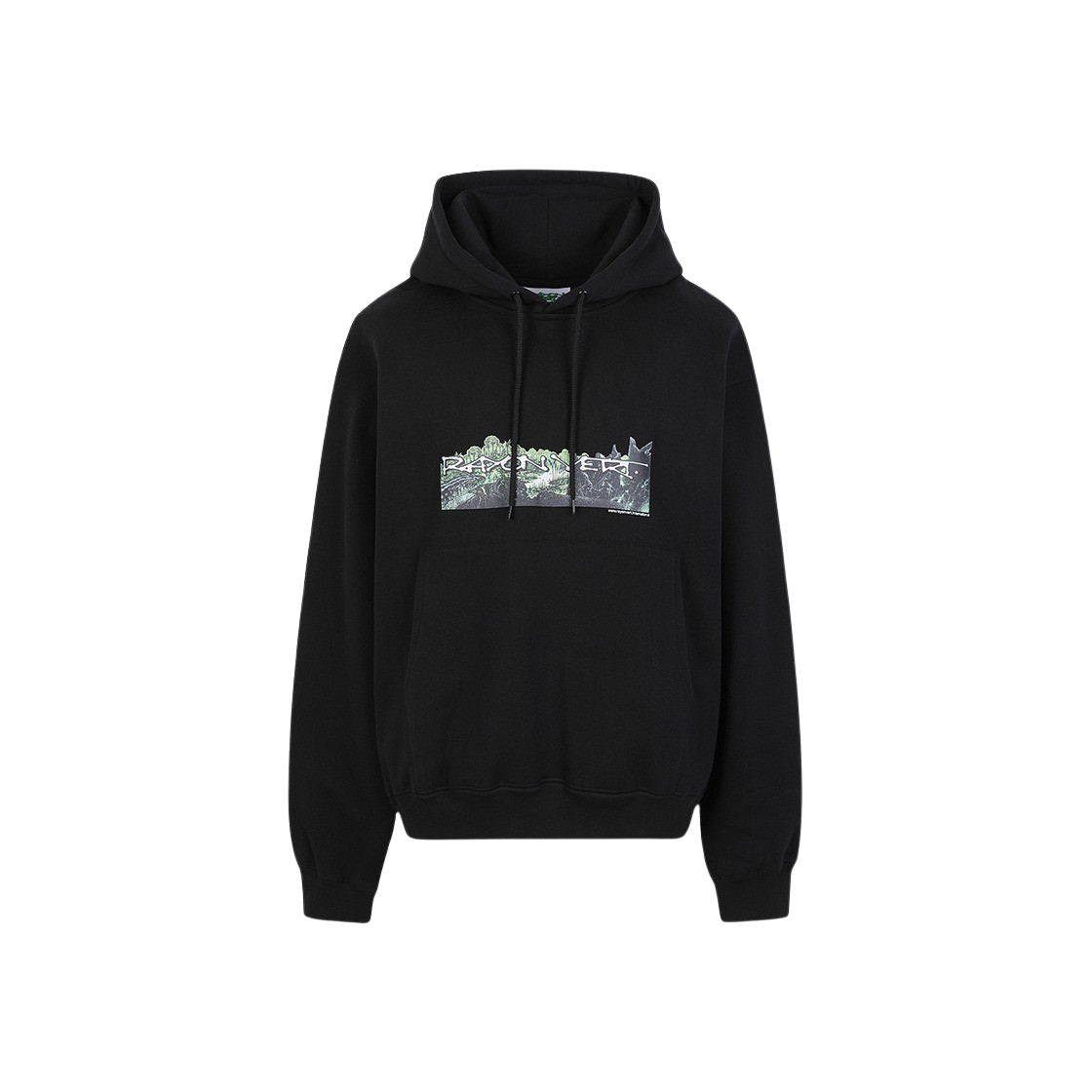 레이온 버트 메저조이크 후디 골고타 블랙 - 24FW(Rayon Vert Mesozoic Hoodie Goglotha Black - 24FW)