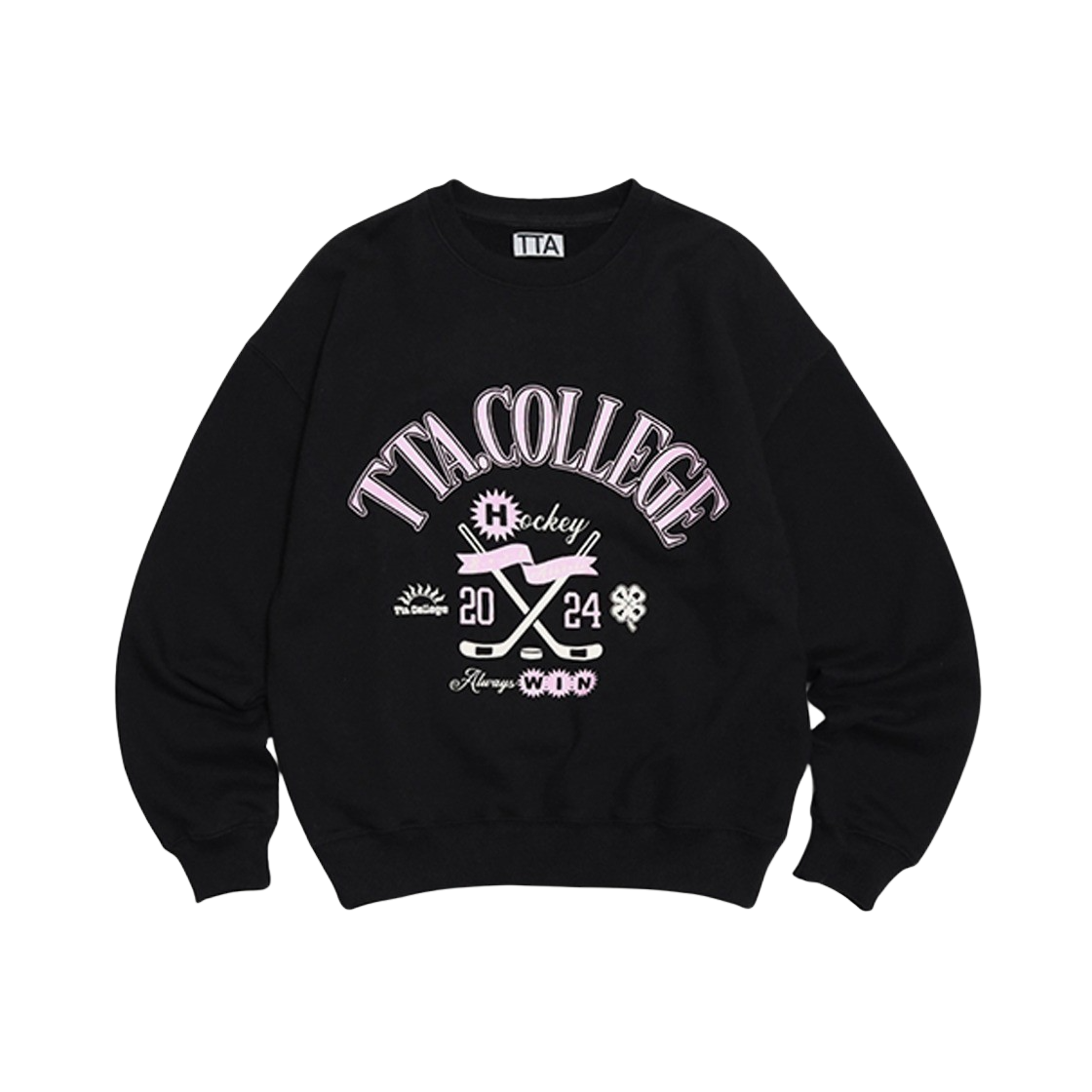 TTA42ABSW006BK Towtow.archive Hockey Group Sweatshirts Black - 대표 이미지 #1