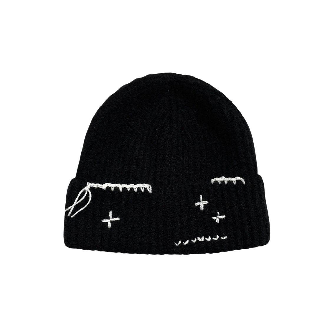 루바티 핸드스티치 비니 블랙(Rubati Hand Stitched Beanie Black)