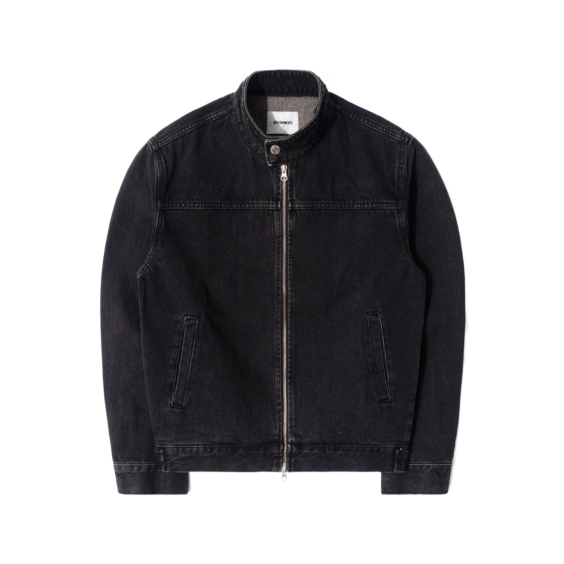 큐티에잇 가먼츠 데님 모터 자켓 블랙(QT8 GARMENTS Denim Moto Jacket Black)